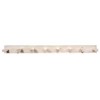 Homestead 5 Foot Coat Rack - Clear Lacquer Finish