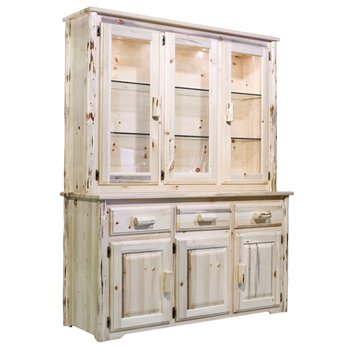 Montana China Hutch - Clear Lacquer Finish