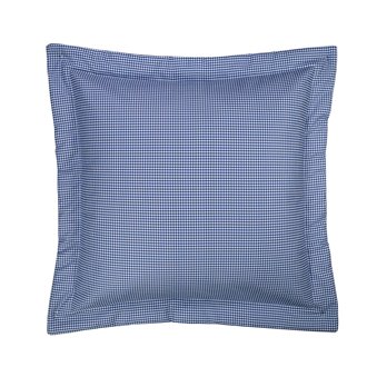 Melanie Buttercream Euro Sham - Blue Check