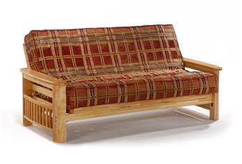 Portofino Full Futon Frame in Natural Finish