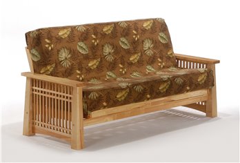 Solstice Queen Futon Frame in Natural Finish