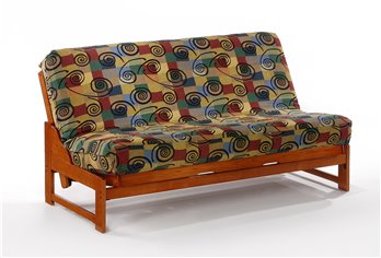 Eureka Queen Futon Frame in Cherry Finish