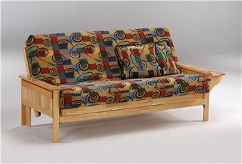 Seattle Queen Futon Frame in Natural Finish