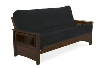 Sunrise Full Futon Frame in Chocolate Finish