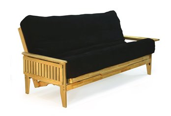 Naples Queen Futon Frame in Natural Finish