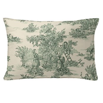 Bouclair Green Decorative Pillow - Size 14"x20" Rectangle