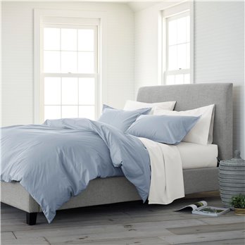 Martex EcoPure Comfort Wash Full/Queen Light Blue Comforter Set
