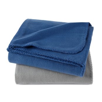 Martex 2-Pack Light Gray and Light Blue Throw Set