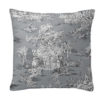 Chateau Gray/Black Decorative Pillow - Size 24" Square