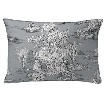 Chateau Gray/Black Decorative Pillow - Size 14"x20" Rectangle