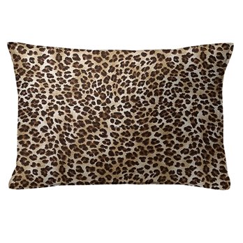 Jolene Animal Print Black Decorative Pillow - Size 14"x20" Rectangle