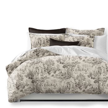 Maison Toile Sepia Comforter and Pillow Sham(s) Set - Size Super Queen