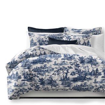 Malaika Blue Duvet Cover and Pillow Sham(s) Set - Size Twin