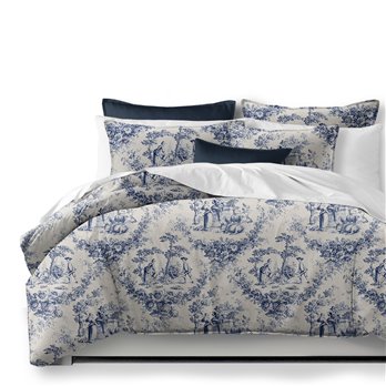 Mason Navy Duvet Cover and Pillow Sham(s) Set - Size King / California King