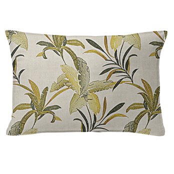 Renee Palm Green Decorative Pillow - Size 14"x20" Rectangle