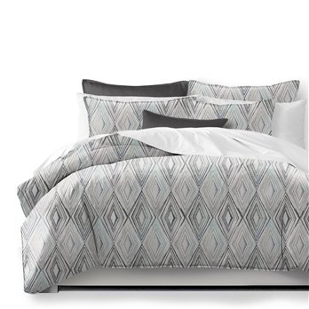 Sloane Seabreeze/Ivory Duvet Cover and Pillow Sham(s) Set - Size Full