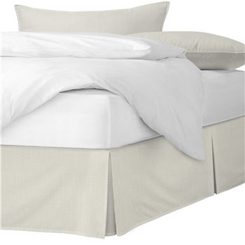 Ancebridge Vanilla Platform Bed Skirt - Size Queen 18" Drop