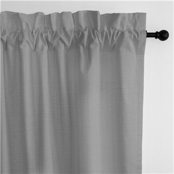 Ancebridge Dove Gray Pole Top Drapery Panel - Pair - Size 50"x96"