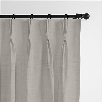 Ancebridge Mushroom Pinch Pleat Drapery Panel - Pair - Size 20"x108"