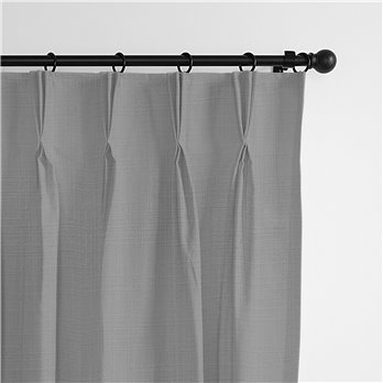 Ancebridge Dove Gray Pinch Pleat Drapery Panel - Pair - Size 40"x96"