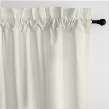 Ancebridge Vanilla Pole Top Drapery Panel - Pair - Size 50"x84"