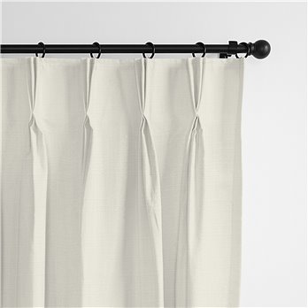 Ancebridge Vanilla Pinch Pleat Drapery Panel - Pair - Size 40"x108"