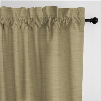 Nova Gold Pole Top Drapery Panel - Pair - Size 50"x132"