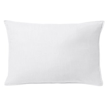 Sutton White Decorative Pillow - Size 14"x20" Rectangle