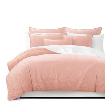 Juno Velvet Blush Coverlet and Pillow Sham(s) Set - Size Super King