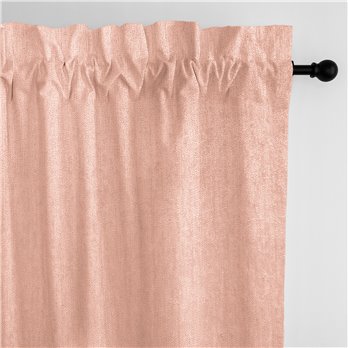 Juno Velvet Blush Pole Top Drapery Panel - Pair - Size 50"x120"