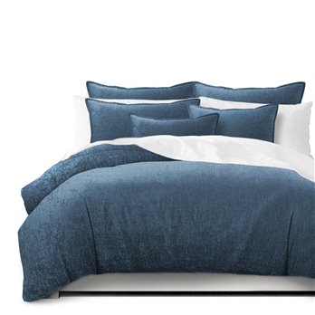 Juno Velvet Bluebell Coverlet and Pillow Sham(s) Set - Size Super Queen