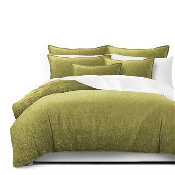 Juno Velvet Sulphur Duvet Cover and Pillow Sham(s) Set - Size Queen