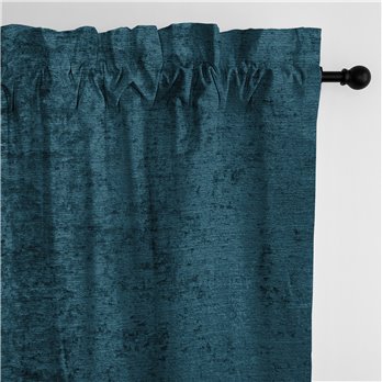 Juno Velvet Laguna Pole Top Drapery Panel - Pair - Size 50"x84"