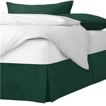 Vanessa Emerald Platform Bed Skirt - Size Full 18" Drop