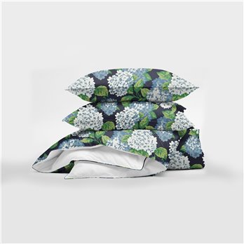 Midnight Garden Navy Euro Pillow Sham