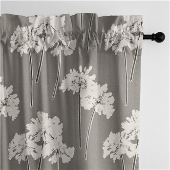 Summerfield Mocha Pole Top Drapery Single Panel - Size (50" W x 108" L)