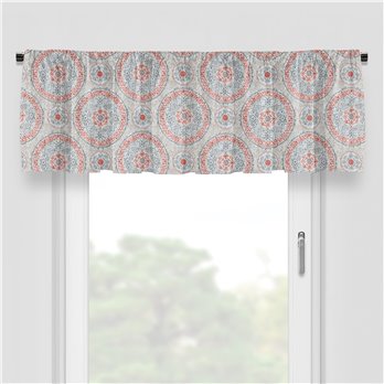 Zayla Coral Tailored Valance