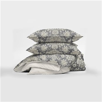 Osha Mocha/Charcoal King Pillow Sham