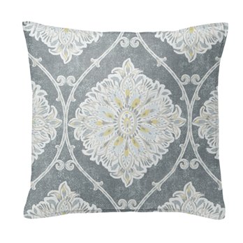 Bellamy Gray 24" SQ Decor Pillow w/ Feather Insert