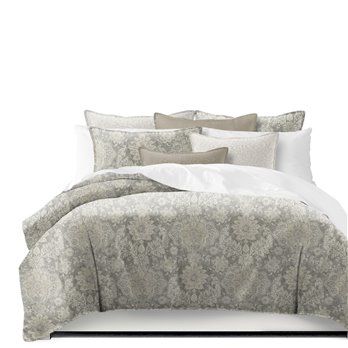 Osha Taupe/Beige Super King Comforter & 2 Shams Set