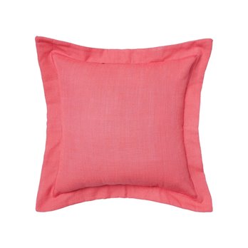 Rosy Flange Throw Pillow