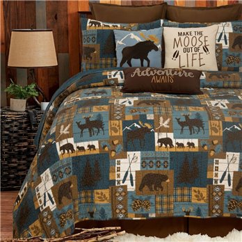 Timber Trails Sky Twin Quilt Set