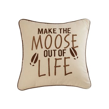 Moose Out of Life Throw Pillow
