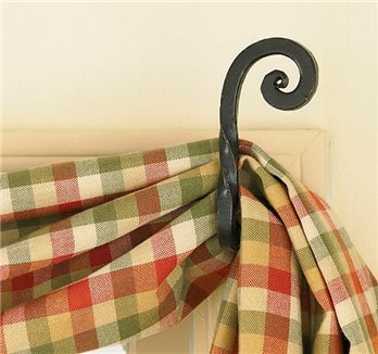 Forged Scroll Curtain Hook
