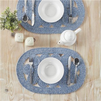 Celeste Blended Blue Indoor/Outdoor Placemat 13x19