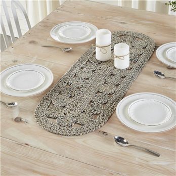 Celeste Blended Pebble Indoor/Outdoor Runner Oval 12x36