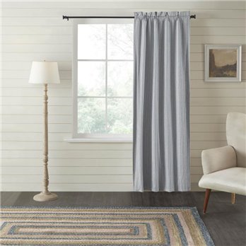 Sawyer Mill Blue Ticking Stripe Blackout Panel 84x40