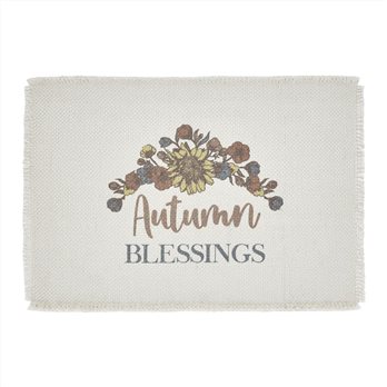 Bountifall Autumn Blessings Placemat Set of 2 13x19