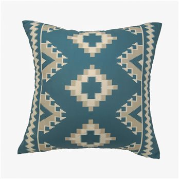 Mesquite Blue Motifs Decorative Pillow