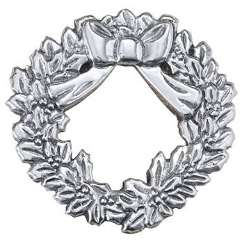 Wreath Napkin Ring Pewter Finish